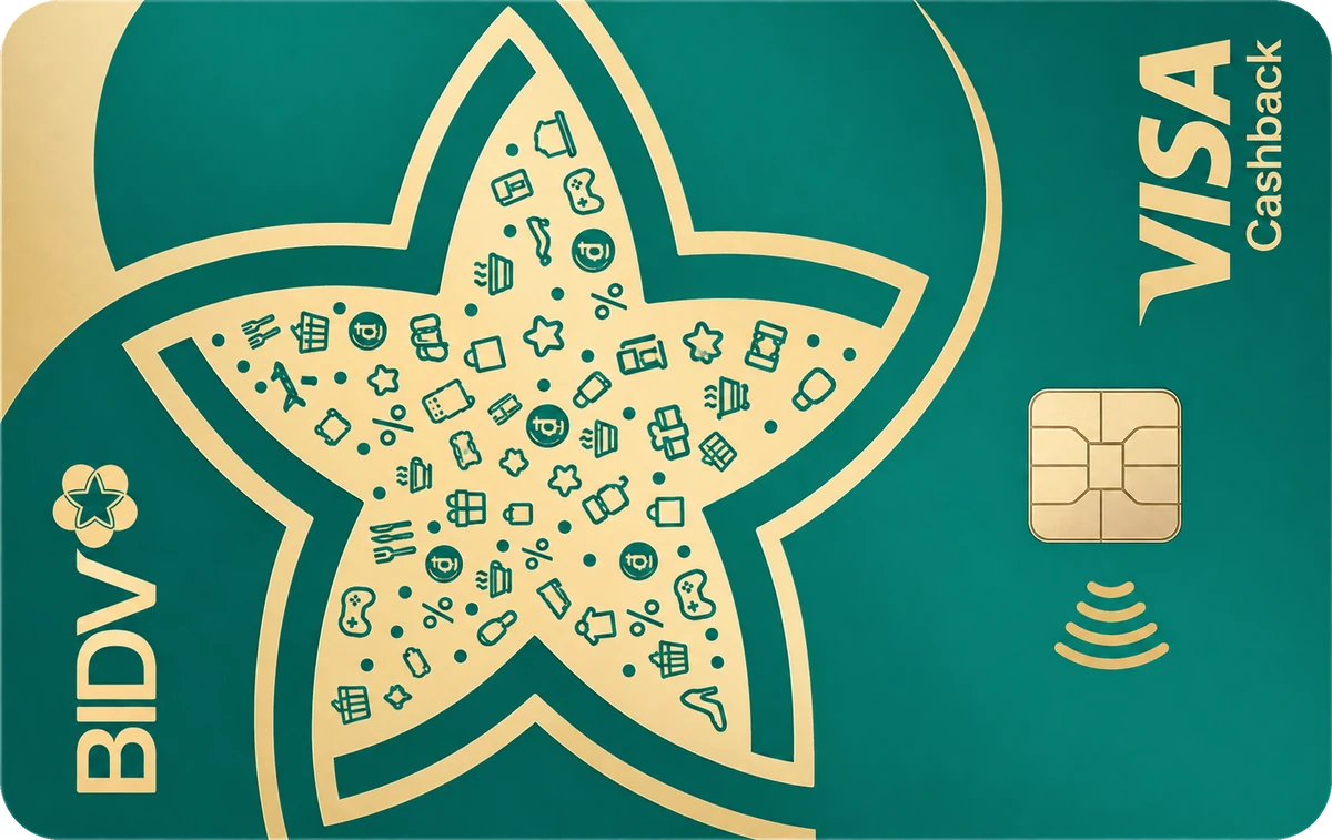 Thẻ BIDV Visa Cashback 360
