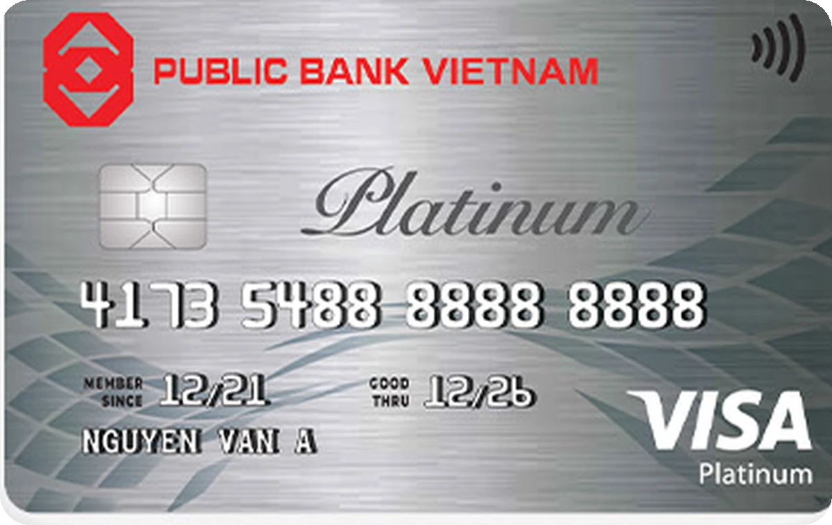 Thẻ Public Bank Visa Bạch Kim (Platinum)