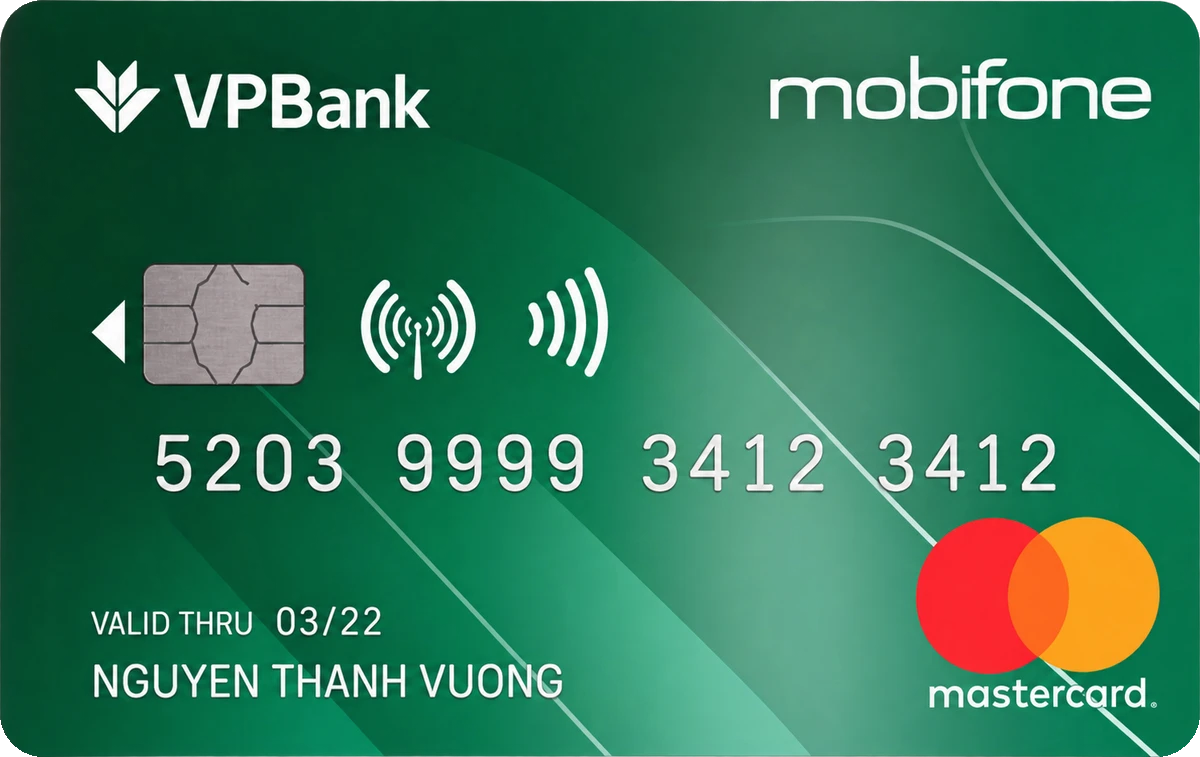 Thẻ VPBank MobiFone Classic Mastercard