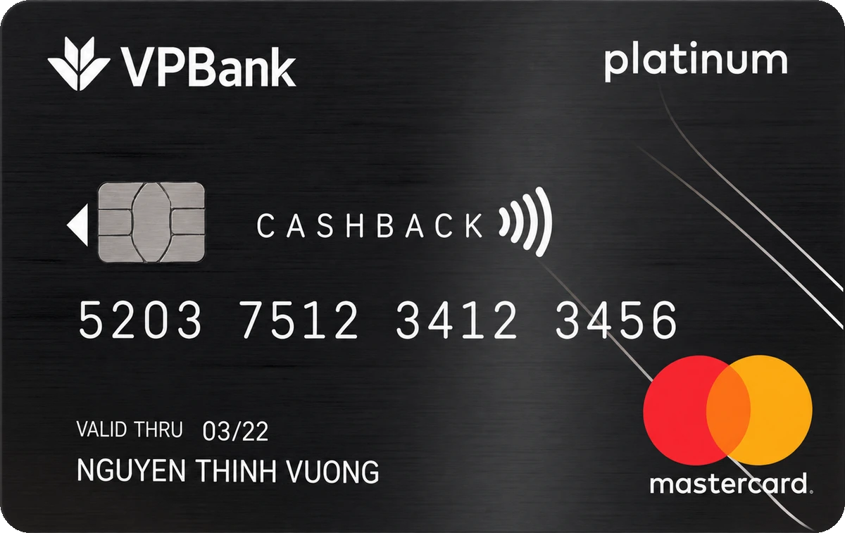 Thẻ VPBank Platinum Cashback