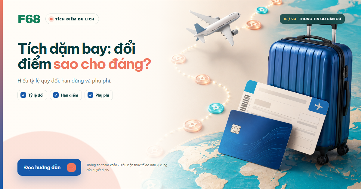 Tích dặm bay bằng thẻ tín dụng: cách tối ưu điểm thưởng — Ảnh chia sẻ Tài Chính F68