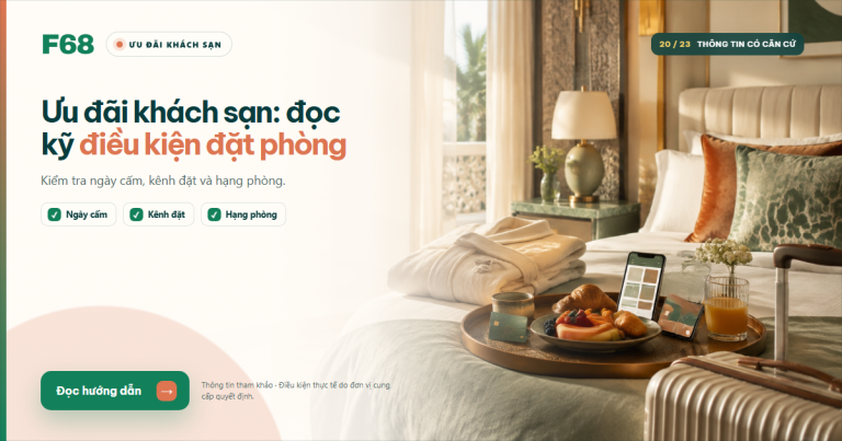 Thẻ tín dụng ưu đãi khách sạn: điều kiện và cách dùng — Ảnh chia sẻ Tài Chính F68