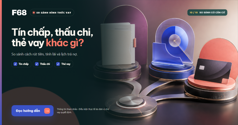 vay tín chấp thấu chi thẻ vay khác nhau — So sánh vay tín chấp thấu chi và thẻ vay