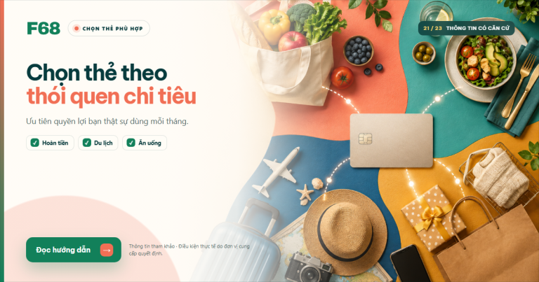 Cách chọn thẻ tín dụng theo thói quen chi tiêu — Ảnh chia sẻ Tài Chính F68