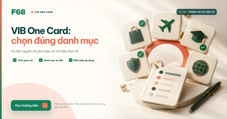 VIB One Card: chọn danh mục ưu đãi theo chi tiêu thực tế