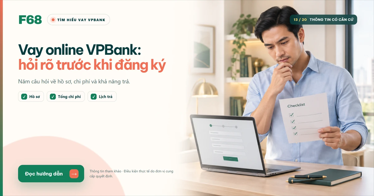 Vay online VPBank: năm câu hỏi cần trả lời trước khi đăng ký