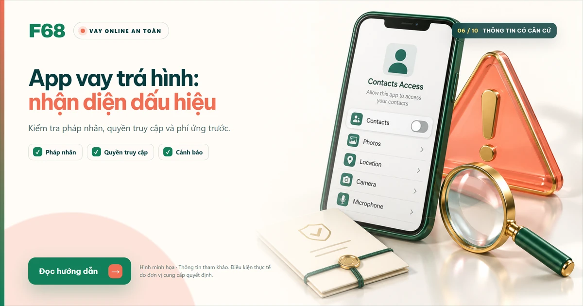 app vay tiền — App vay trá hình: nhận diện dấu hiệu