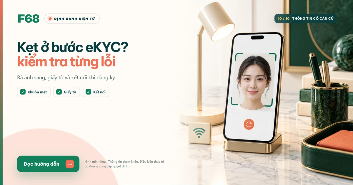 lỗi eKYC — Kẹt ở bước eKYC? kiểm tra từng lỗi