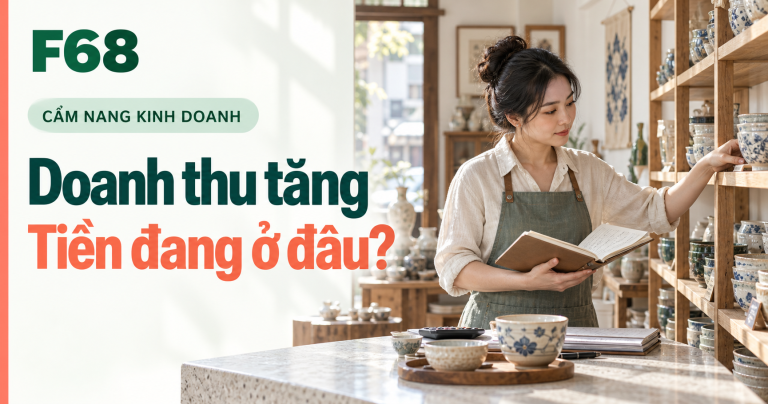 vòng quay vốn cửa hàng — Doanh thu tăng: Tiền đang ở đâu? — minh họa F68