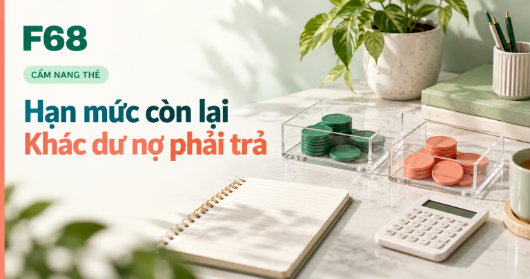 hạn mức còn lại và dư nợ — Hạn mức còn lại: Khác dư nợ phải trả — minh họa F68