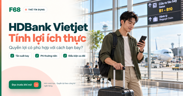 thẻ tín dụng HDBank Vietjet — Thẻ tín dụng HDBank Vietjet: tính lợi ích thực trước khi mở