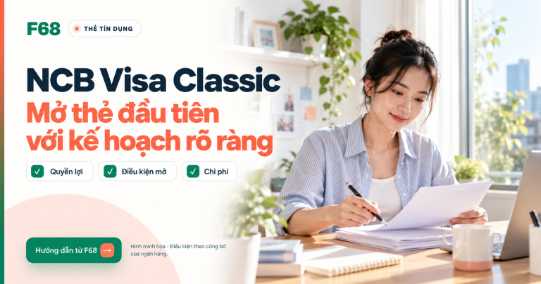 Thẻ tín dụng NCB Visa Classic: phí, hồ sơ và hướng dẫn mở lần đầu