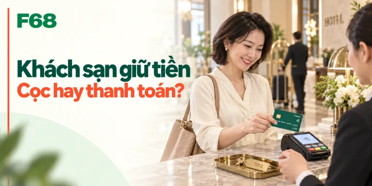 Khách sạn giữ tiền — Cọc hay thanh toán?; minh họa F68