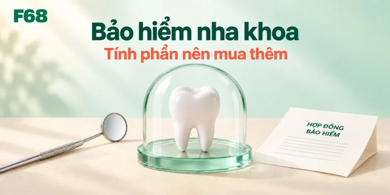 Bảo hiểm nha khoa — Tính phần nên mua thêm; minh họa F68