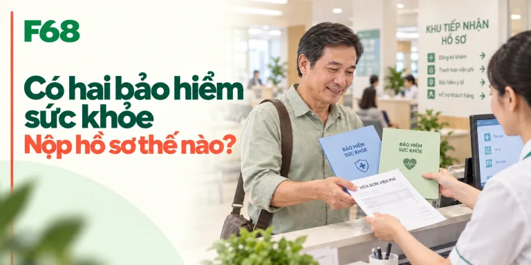 Có hai bảo hiểm sức khỏe — Nộp hồ sơ thế nào?; minh họa F68