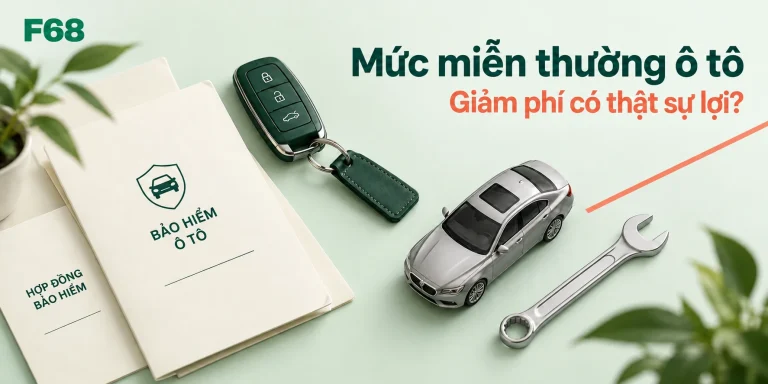 Mức miễn thường ô tô — Giảm phí có thật sự lợi?; minh họa F68