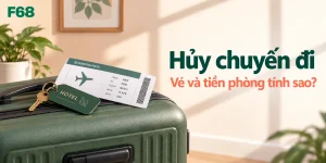 Hủy chuyến đi — Vé và tiền phòng tính sao?; minh họa F68