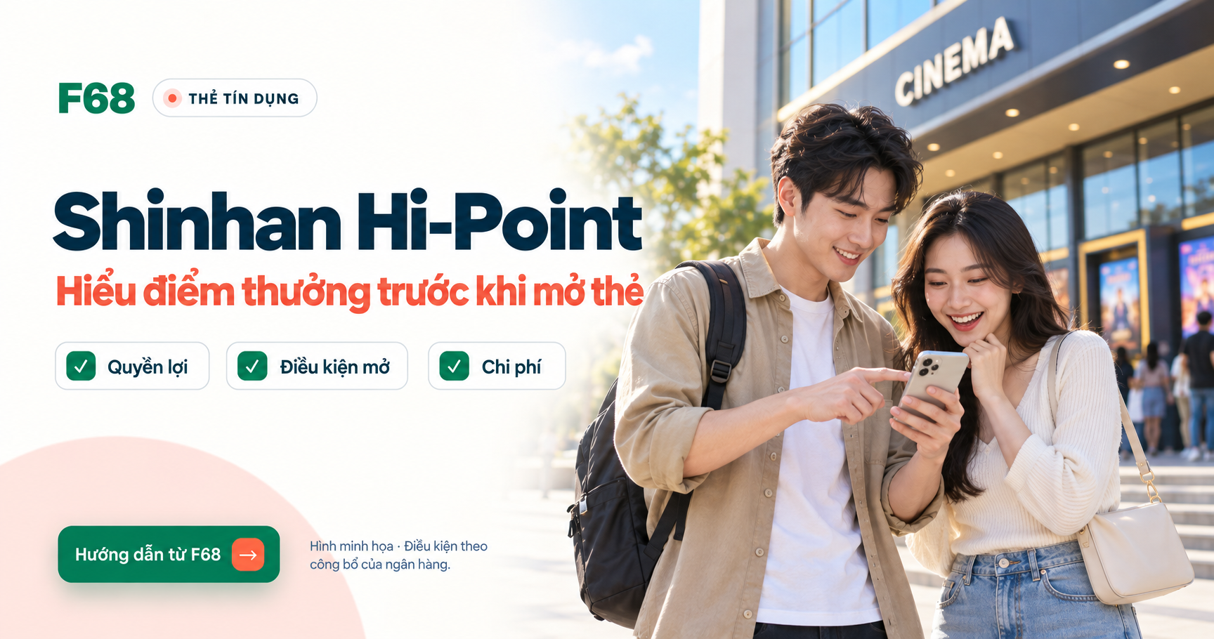 Thẻ Shinhan Visa Hi-Point hạng Chuẩn: tích điểm thế nào, mở thẻ ra sao?