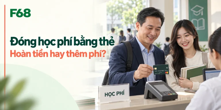 Đóng học phí bằng thẻ tín dụng: được hoàn tiền hay mất thêm phí? — minh họa F68