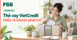 Thẻ vay VietCredit: Hiểu rõ khoản phải trả — minh họa F68