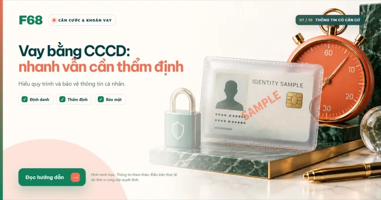 Vay bằng CCCD: nhanh vẫn cần thẩm định