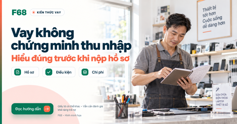 Vay không chứng minh thu nhập — Hiểu đúng trước khi nộp hồ sơ