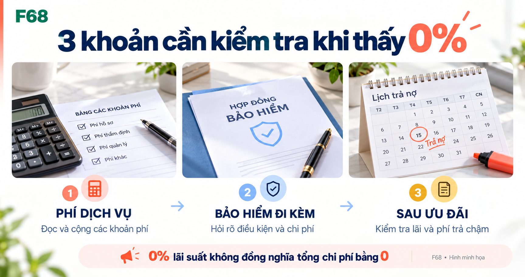3 khoản cần kiểm tra khi thấy 0%