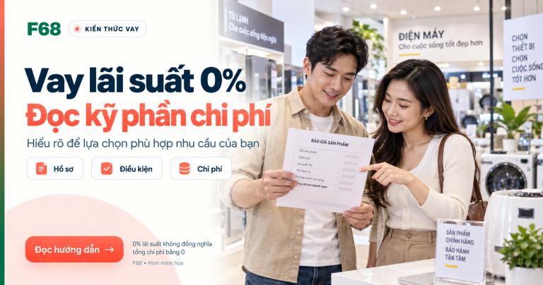 vay không lãi suất — Vay lãi suất 0% — Đọc kỹ phần chi phí