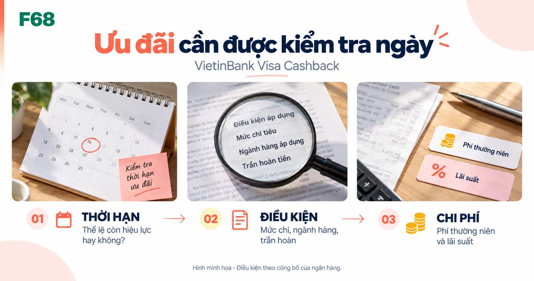 Ưu đãi cần được kiểm tra ngày — VietinBank Visa Cashback
