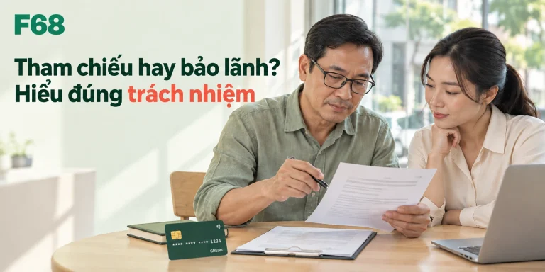 Tham chiếu hay bảo lãnh? — Hiểu đúng trách nhiệm; minh họa F68