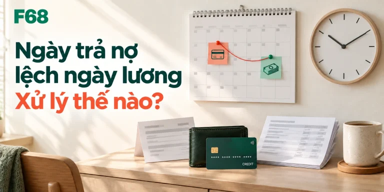 Ngày trả nợ lệch ngày lương — Xử lý thế nào?; minh họa F68