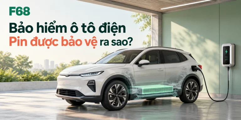 Bảo hiểm ô tô điện — Pin được bảo vệ ra sao?; minh họa F68