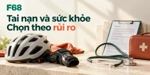 Tai nạn và sức khỏe — Chọn theo rủi ro; minh họa F68