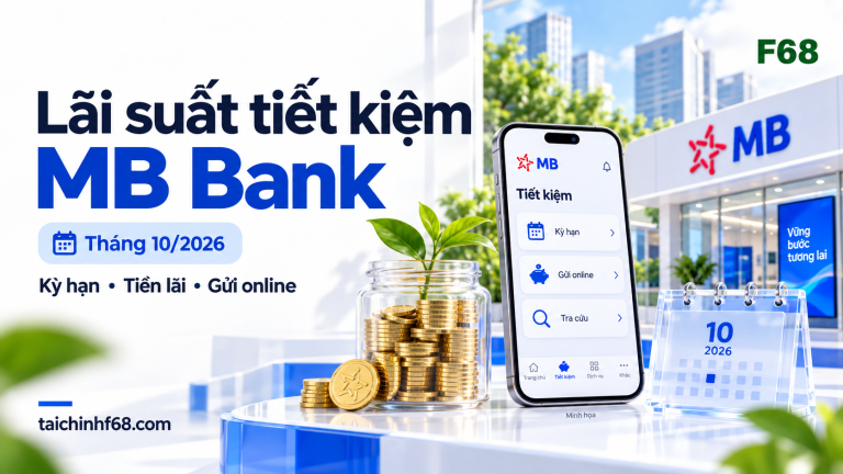 Lãi suất tiết kiệm MB tháng 10/2026: online 7%, quầy theo vùng — feature — F68