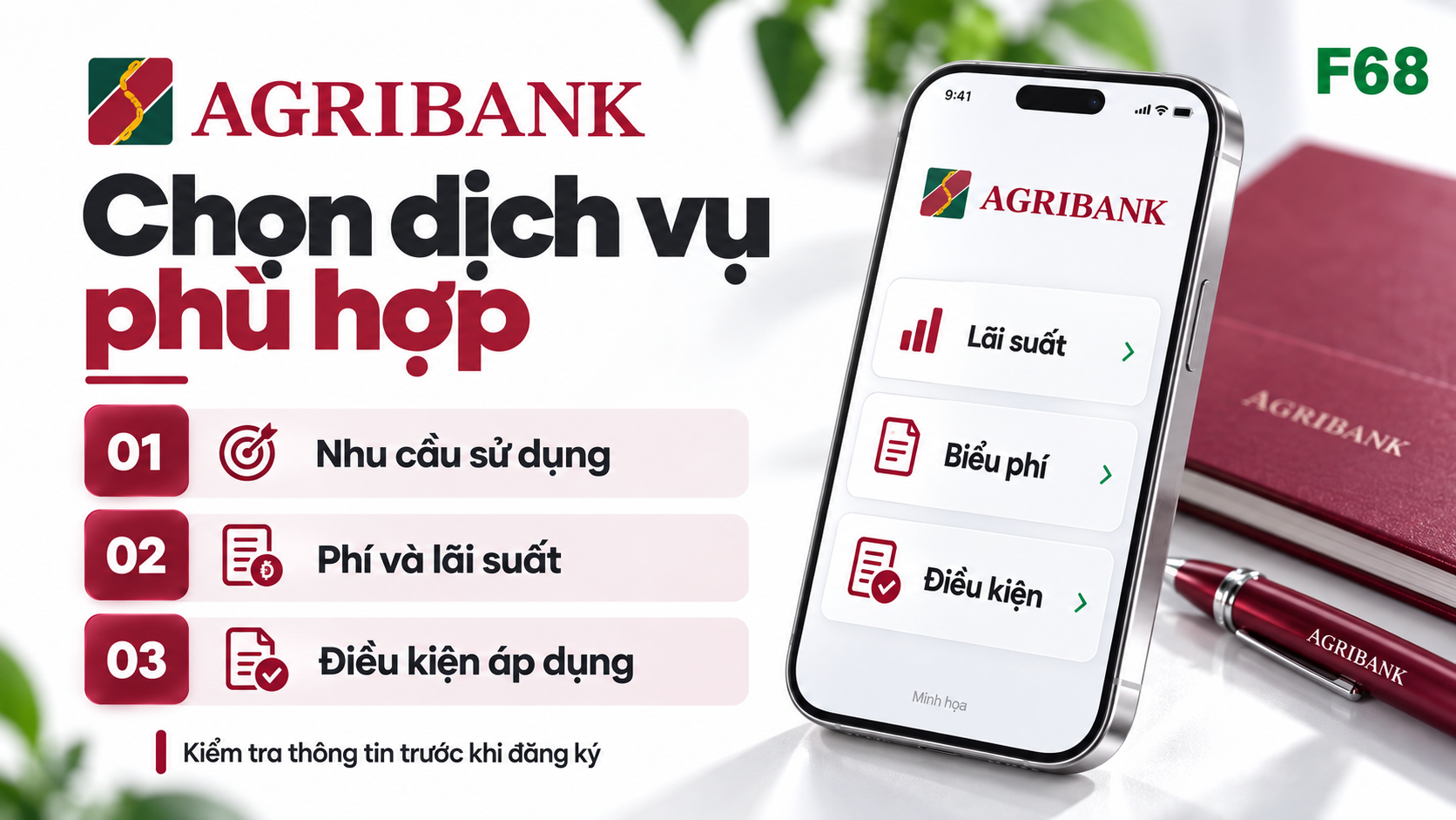 Đối chiếu điều kiện trước khi chọn — F68