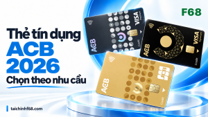 Thẻ tín dụng ACB 2026: Platinum, Signature, JCB, biểu phí mới — feature — F68