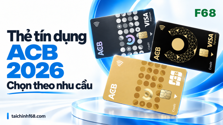 Thẻ tín dụng ACB 2026: Platinum, Signature, JCB, biểu phí mới — feature — F68