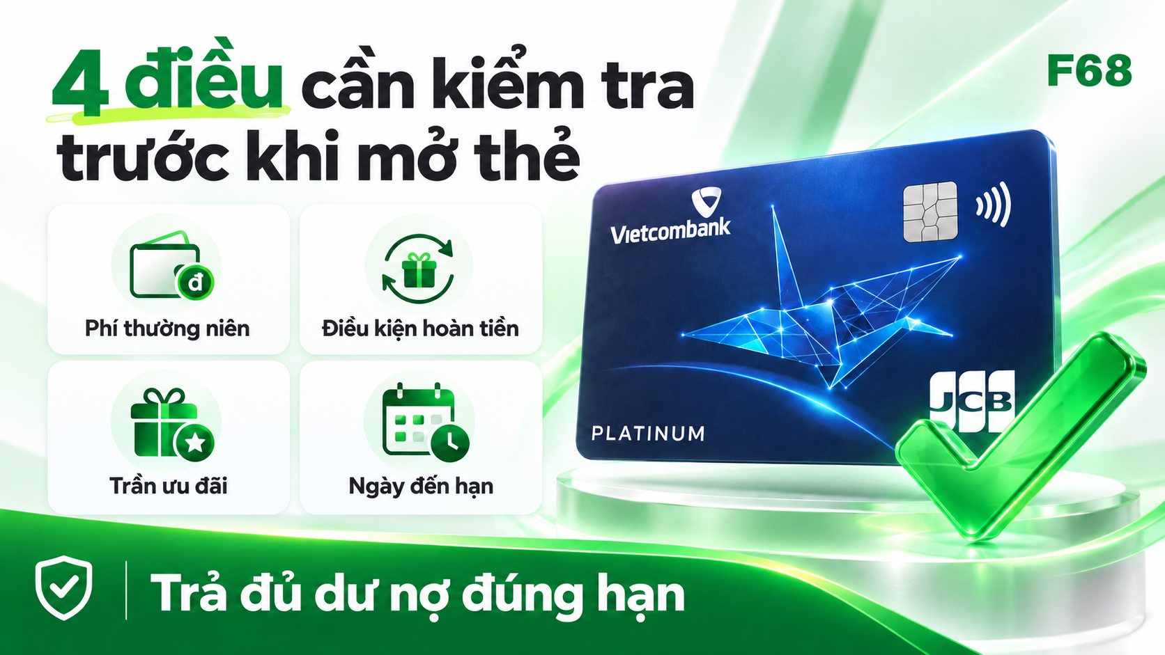 Kiểm tra trước khi mở thẻ — F68
