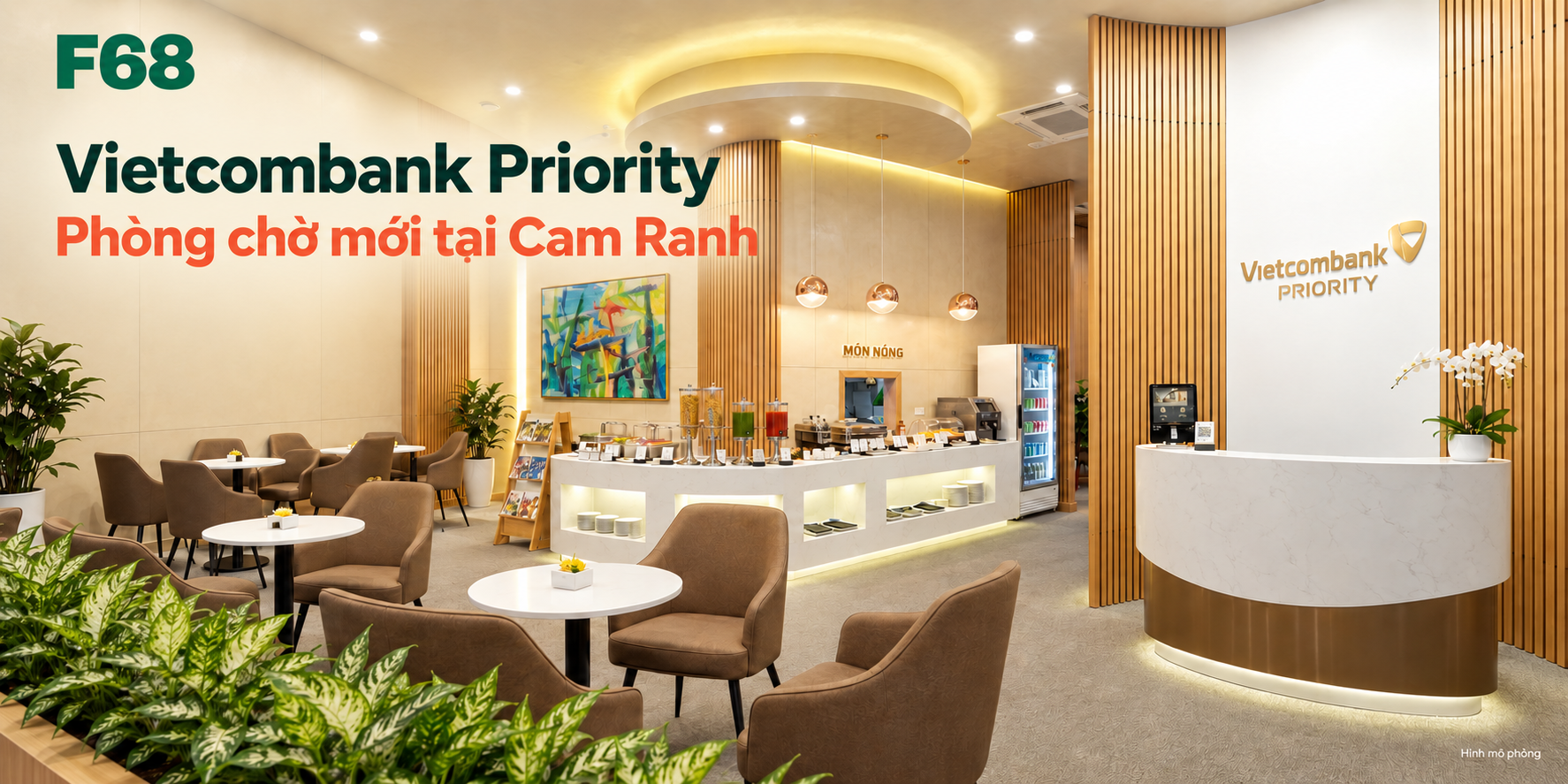 Vietcombank Priority - Phòng chờ mới tại Cam Ranh